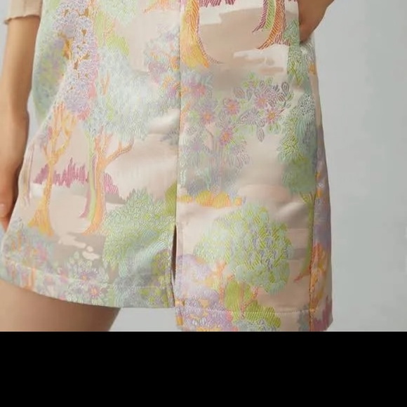 NWT Mauve Anthropologie bow mini dress - Picture 3 of 5